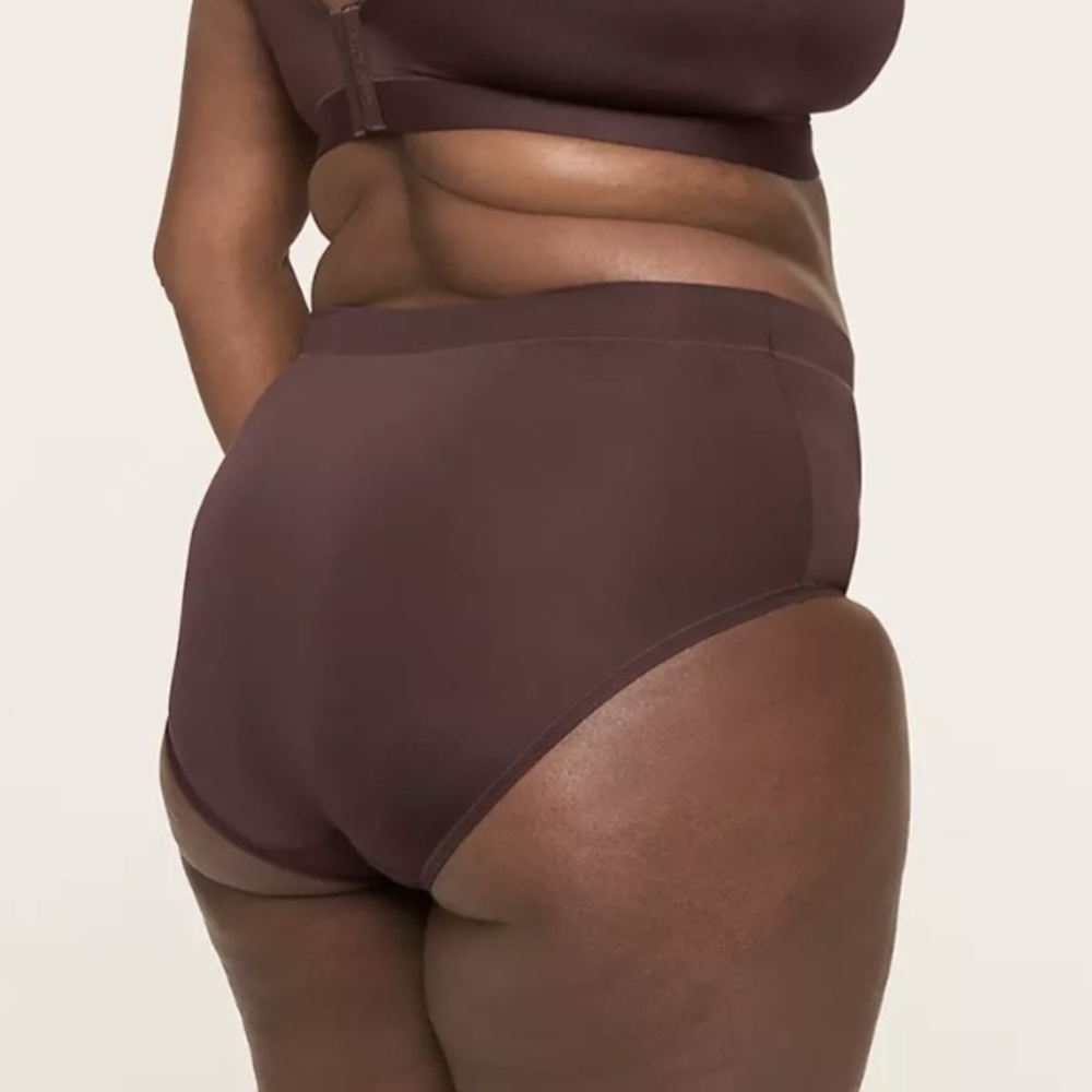 Lane Bryant Chocolate High-Rise Panties